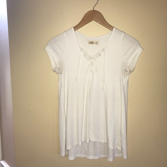 HOLLISTER LACE UP SHORT SLEEVE RIBBED SHOES - Picture 3 of 3